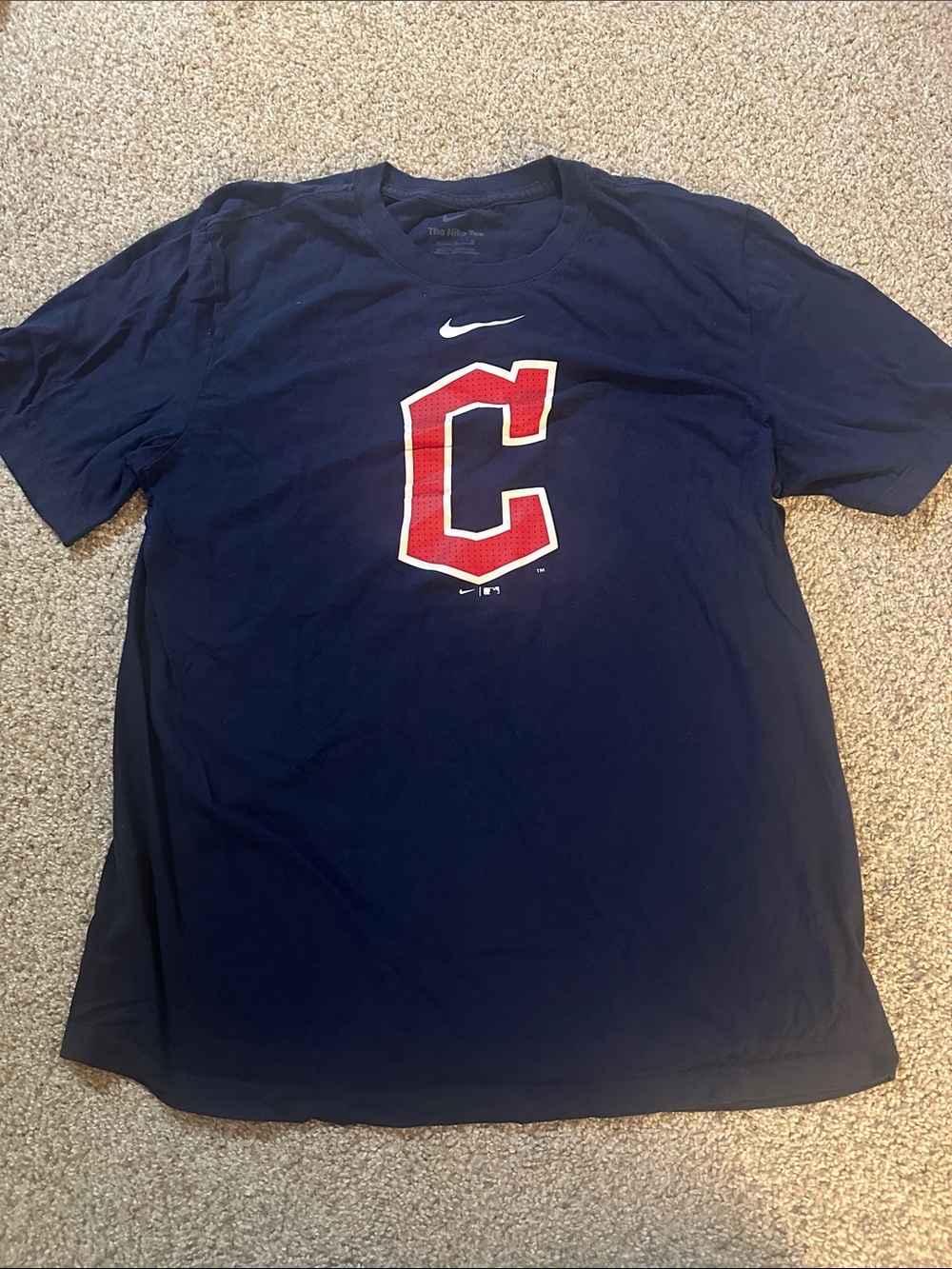 Nike Men’s Navy Short Sleeve Tee with Red C Logo